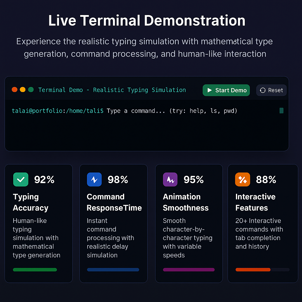 Interactive Terminal System with Realistic Human Typing Simulation