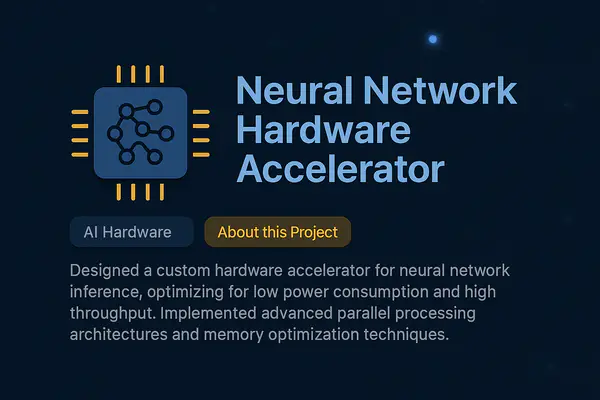 Neural Network Hardware Accelerator